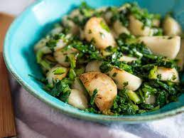 Sauteed Japanese Turnips With Turnip Greens Recipe Recipe Turnip Recipes Greens Recipe Side Dish Recipes Easy