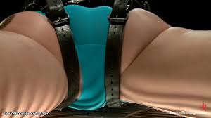 Blonde lesbian Anikka Albrite is gagged and bound in black canvas straight  jacket in hogtie and suspended then pussy plugged and ass caned by lezdom  Claire Adams - XNXX.COM