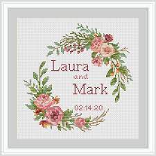The whole chart on one page, and also Wedding Modern Cross Stitch Pattern Pdf Personalized Chart Etsy In 2021 Wedding Cross Stitch Patterns Cross Stitch Patterns Wedding Cross Stitch