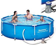 Bestway 10 Ft Steel Frame Pool Blue 305 X 76cm Bestway Http Www Amazon Co Uk Dp B00ffycwpw Above Ground Swimming Pools Swimming Pools Inflatable Hot Tubs
