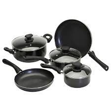 Artistry 8 Piece Non Stick Cookware Set Black Cookware Set Nonstick Cookware Cookware Set Nonstick