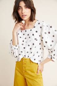 Black And White Polka Dot Top Outfit Spring S Best Black And White Polka Dot Pieces Charmed By Camille Polka Dot Shirt Outfit Polka Dots Outfit Polka Dot Top Outfit