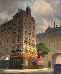 Low poly cartoon city asset originally created on 3ds max 2016 3ds max file requires 2014 or above to open the file geometry : Cafe Episode Interactive Backgrounds Environment Concept Art Anime Scenery