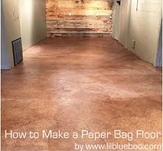 Building paper between layers of flooring. How To Make A Paper Bag Floor Diy Instructions