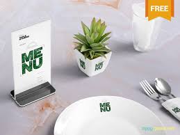 Free Table Menu Mockup Scene Menu Mockup Menu Restaurant Elegant Restaurants