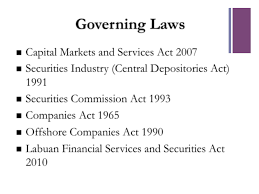 International journal of economics and financial issues, 6 (s7). Capital Market And Services Act 2007 Markets And Services Act 2007 Securities Industry Central Depositories Act 1991 Securities Commission Act 1993 Companies Act 1965 Pdf Document
