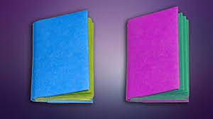 One of those sheets of paper is going to be the cover and one is going to be the back of the booklet. How To Make Easy Paper Book Diy Mini Notebook Origami Diary Youtube