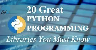 20 Great Python Libraries You Must Know Library You Must Python