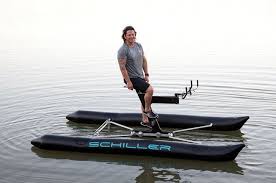 The Schiller X1 Lets You Bike Across The Waves Water Bike Bike Amphibious Vehicle