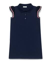 Z1dw6 Gucci Stretch Pique Polo Dress Blue Multicolor Size 4 12 Polo Dress Girl Outfits Clothes
