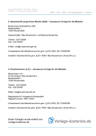 Du kannst dein arbeitszeugnis bei uns auch prüfen lassen. Impressum Vorlage Kostenloses Muster Fur Die Website
