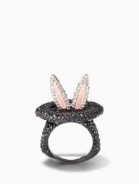 Make Magic Rabbit And Hat Ring Kate Spade New York Animal Rings Jewelry Kate Spade Rings Cute Rings