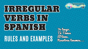 Irregular Verbs In Spanish In The Present Tense Conjugation And Examples