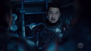 The most exciting thing about stepping into this. Simu Liu On Twitter My Serious Face On Expansesyfy Thanks So Much For Letting Me Play In Your World Theexpanse