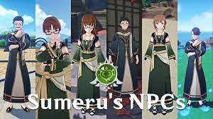 All NPCs From Sumeru That I Can Find In Version 2.2 | Genshin Impact -  YouTube