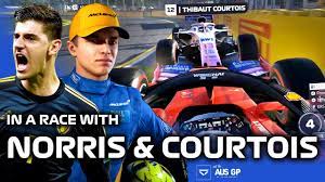 The virtual chinese grand prix will take place on april 19 and will be. Norris Jumps The Start Racing Courtois Willne Not The Aus Gp On The F1 Game Youtube