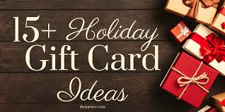 A gift that gives them an opportunity to get what pleases them. 15 Holiday Gift Card Ideas Themrstee Lifestyle Blogger Media Influencer