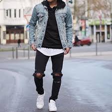 Mens Fashion Guide On Instagram Style By Khurshednuriddinov Mensfashion Guide Mens Outfits Black Ripped Jeans Mens Style Guide