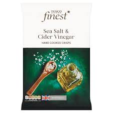 Bragg organic apple cider vinegar 946ml. Tesco Finest Sea Salt Cider And Vinegar Crisps Tesco Groceries