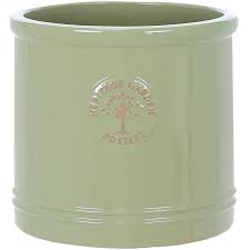 Made in a range of materials, from stoneware, ceramic and terracotta planters to metallic hanging plant pots, discover a style that suits. Heritage Mint Green Cylinder Pot Planter Green Heritage Pot Heritage Garden Pottery
