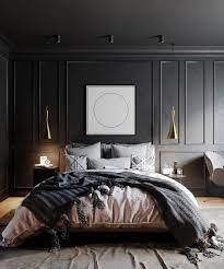 Masculine bedroom does not need bright colors and great room, bedroom design is more dark shades look cool and stylish with minimalist furniture. Masculine Bedroom Ideas Evoking Style Black Bedroom Design Black Bedroom Decor Luxurious Bedrooms