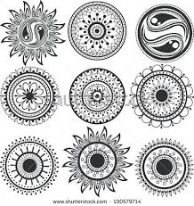 New users enjoy 60% off. Set Of Colorful Mandalas Stock Vector 101226319 Shutterstock Mandala Sun Tattoo Mandala Tattoo Design Mandala Tattoo