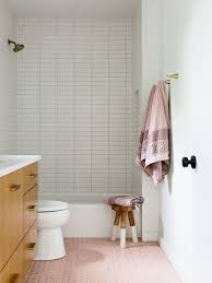 Some of the best designs have a dramatic twist, a hidden surprise that makes them worthy of note. Our Austin Casa The Full House Tour The Effortless Chic Pink Bathroom Mid Century Modern Bathroom Bathroom Inspiration