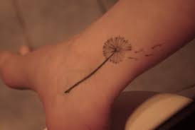 Dandelion Tattoo Image Dandelion Tattoo Bird Ankle Tattoo Dandelion Tattoo Design