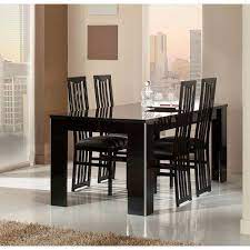 Elite Modern Italian Black Lacquer Dining Table Italian Dining Table Interior Design Dining Room Dining Table Black