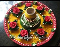 Thali Decoration Thali Decoration Ideas Arti Thali Decoration Homemade Decor