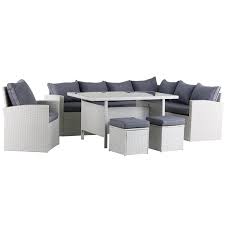 Standfestes Grosszugiges Lounge Set Melos Ist Eine Standfeste Geraumige Lounge Landschaft Fur Den Garten Dank Der Extra H Polyrattan Lounge Gartenmobel Sets