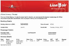 Pin Di Contoh E Ticket