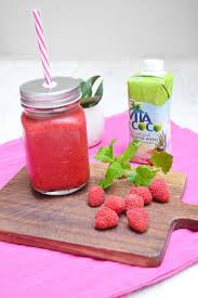Smoothie Framboises Airelles Eau De Coco Envie D Apero Smoothie Framboises Eau De Coco Framboise
