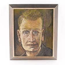 Lorna Kanter 28"x22" O/c Self Portrait Seated In A