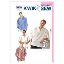 Kwik Sew Sewing Pattern 3250 Men S Sizes S Xxl Chest 34 52 Pullover Shirt Hoodie Sleeve Options Availa Mens Sewing Patterns Shirt Sewing Pattern Kwik Sew