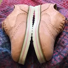 Noracora Women S Pink Faux Suede Brogue Shoe