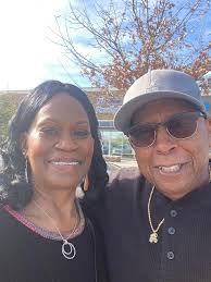 My husband Henry and I here in San Antonio where we live.