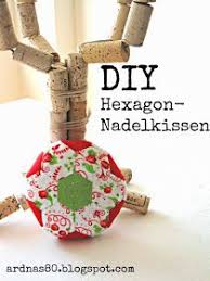 Hexagon Patchwork Hexagons Nahen English Paper Piecing Nadelkissen Sechseck Patchwork Nahen Auf Papier Nach Englischer Art