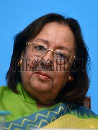 Minorities Affairs Minister Najma Heptulla in New Delhi