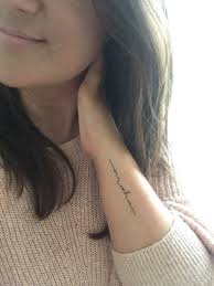 Simple Script Wrist Tattoo Aroha Classy Tattoos Wrist Tattoos For Women Forearm Tattoo Women