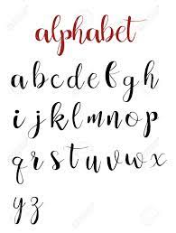 In calligraphy, alphabets are also called hands or styles. Latin Alphabet Letters On A White Background Calligraphy Font Royalty Free Cliparts Vectors And Stock Illustration Image 70943557