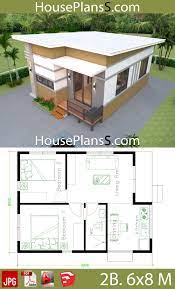 Two bedroom house floor plans. 20 Small 2 Bedroom House Plans Magzhouse