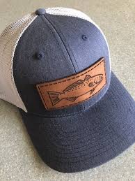 Trout Leather Patch Hat Fishing Hat Trout Fishing Gift Cowgirl Hats Leather Hats Leather Patches
