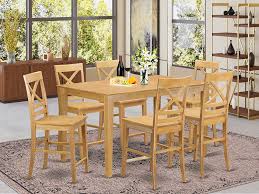 7 pc counter height table and chair set