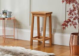 solid oak kitchen stool refectory