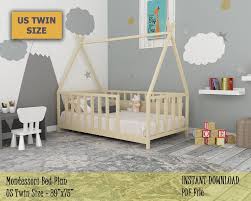 You can begin with two toddler beds. Montessori Ikiz Yatak