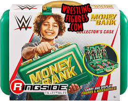 He would then invoke his mandatory title match clause by demanding a title match against reigns at summerslam and thereby confirming the mega bout official for the biggest event of the summer. Green Money In The Bank Wwe Carrying Case Toy Wrestling Action Figures Accessory By Mattel