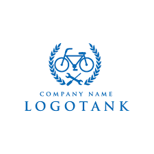 自転車と工具のロゴ ロゴタンク 企業 店舗ロゴ シンボルマーク格安作成販売 ロゴ ロゴデザイン シンボルマーク