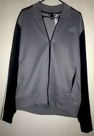 Black And Red Adidas Jacket Adidas Gray And Black Full Zip Athletic Jacket Size L Rn 88387 Ca 40312 Euc Fashion Clothing Shoes Accessories Athletic Jacket Red Adidas Jacket Jackets