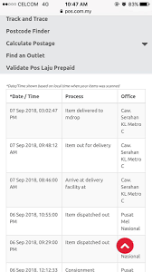 Called n they said my parcel cannot arrange for redelivery so have to self collect. Pos Malaysia Berhad On Twitter Hi Kami Mohon Supaya Anda Membuat Semakan Item Anda Dahulu Dgn Penerima T Kasih Hd